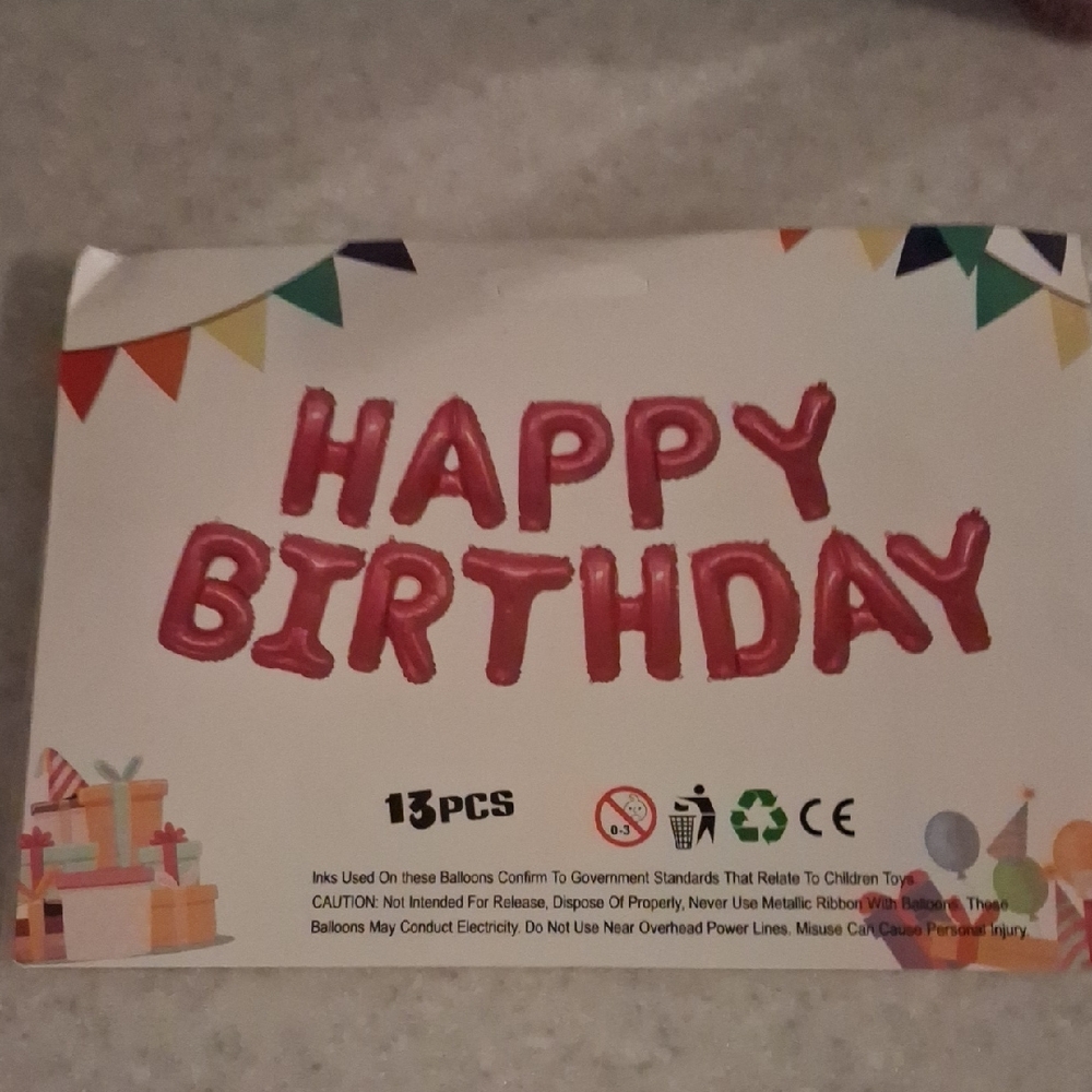 Festive Pink 'Happy Birthday' Balloons 5 Packs